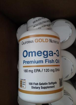 Преміум омега 3 california gold nutrition omega 3 100капс