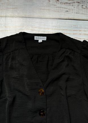 Актуальная трендовая тренд 2022 блуза блузка с объемными рукавами с красивыми пуговицами3 фото