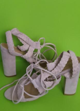 Босоножки на завязках нюдовые red kiss, 5/383 фото