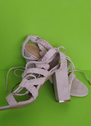 Босоножки на завязках нюдовые red kiss, 5/384 фото