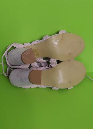 Босоножки на завязках нюдовые red kiss, 5/388 фото