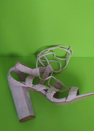 Босоножки на завязках нюдовые red kiss, 5/389 фото