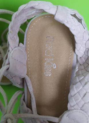 Босоножки на завязках нюдовые red kiss, 5/387 фото