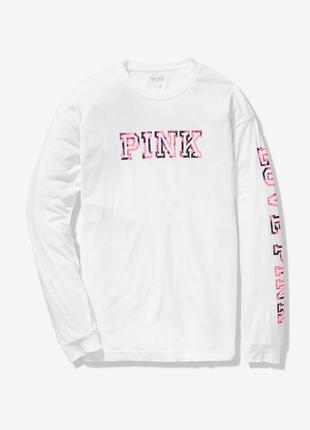 Реглан pink victorias secret лонгслив футболка виктория сикрет7 фото