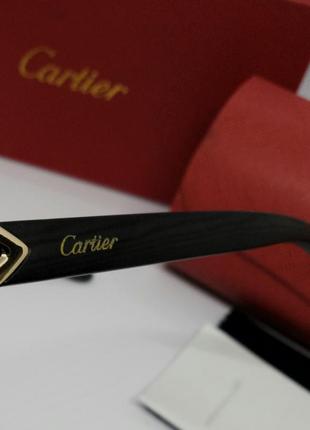 Мужские в стиле cartier солнцезащитные очки линзы серые в золотой металлической оправе10 фото