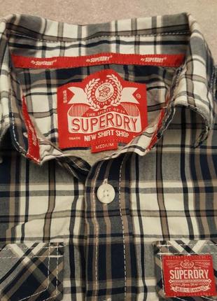 Плотная рубашка  с подкладкой superdry4 фото