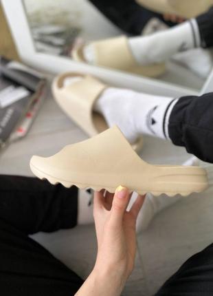 Тапочки yeezy slide earth bone8 фото