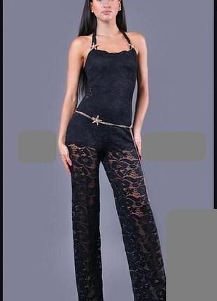 Комбінезон poliit мереживний ченый