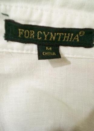 Лляна блуза з рюшами7 фото