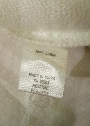 Лляна блуза з рюшами8 фото