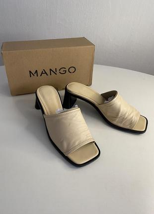 Босоніжки шкіряні mango
