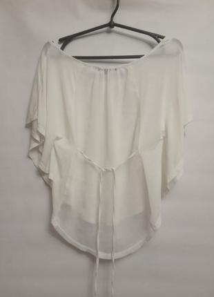 Блузка летняя лёгкая с прозрачной спиной2 фото