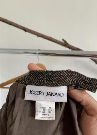 Базовая шерстяная коричневая мини юбка joseph janard germany оригинал10 фото
