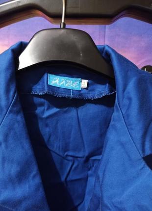 Летний комбинезон с шортами цвета электрик эксклюзивный яркие шорты костюм синий однотонный6 фото