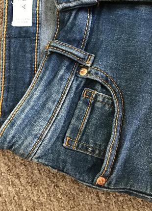Короткие джинсовые шорты amisu с высокой посадкой, 32 размер.6 фото