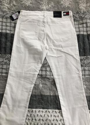Джинсы белые, скинни skinny белые штаны tommy hilfiger оригинал5 фото