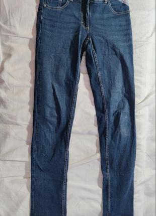 Жіночі джинси однотонні lidl, розмір s, сині1 фото