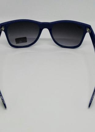 Ray ban wayfarer 2140 окуляри унісекс сонцезахисні чорно сині з градієнтом4 фото