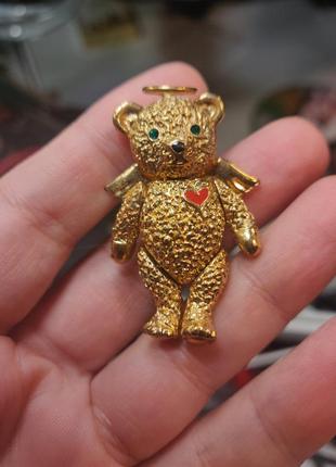 Брошка підвіс ведмедик teddy bear batya8 фото