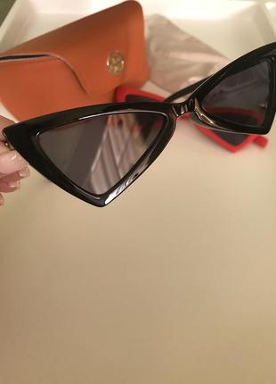 Черные солнцезащитные очки3 фото