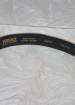 Шкіряний ремінь versace jeans couture, оригінал3 фото