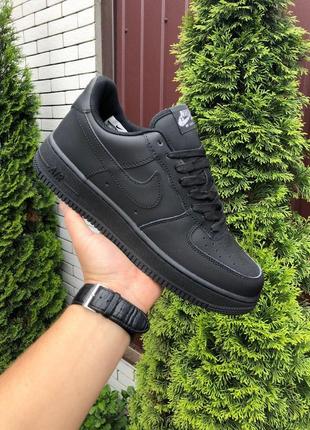 Мужские кожаные кроссовки nike air force low #найк