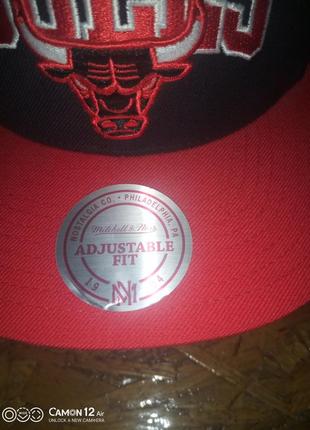 Бейсболка bulls adjustable fit 1904 mitchell ness2 фото