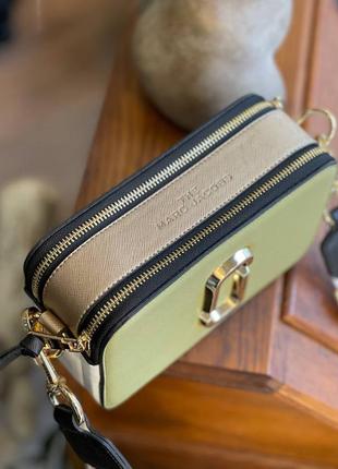 Женская брендовая сумочка кросс боди marc jacobs с длинным ремешком3 фото