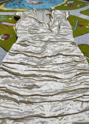 Золота неймовірна сукня платье вечернее nicole miller usa3 фото