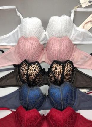 Бюстик в форме цветка, чашка с, два цвета. код: б2885 фото