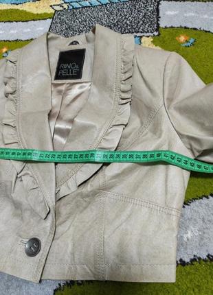 Шкіряний піджак куртка накидка rino&pelle вінтаж10 фото