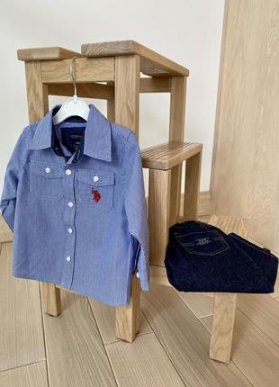 Сорочка та джинси фірми u.s. polo assn на 18міс