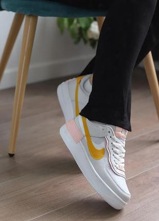 Кросівки air force shadow white/orange кросівки