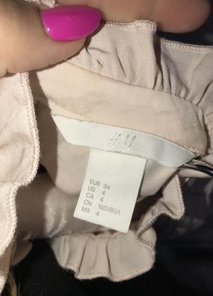 Ніжна, жіночна блуза від h&m р 34 xs-s5 фото