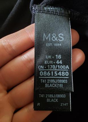 Натуральный стрейный лонгслив с кружевными вставками m&amp;s6 фото