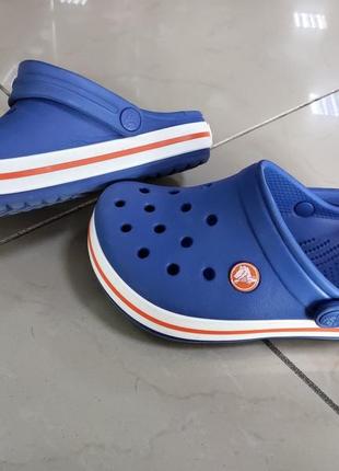 Кроксы сабо crocs crocband light blue