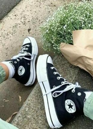 Кеди converse на платформі chuck taylor all star конверс platform конверси кеди стари платформа lift