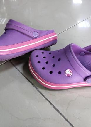 Кроксы сабо crocs crocband purple