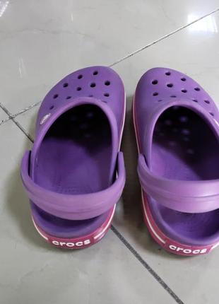 Крокси сабо crocs crocband purple4 фото