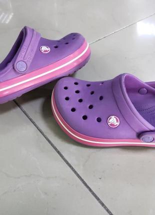 Крокси сабо crocs crocband purple2 фото