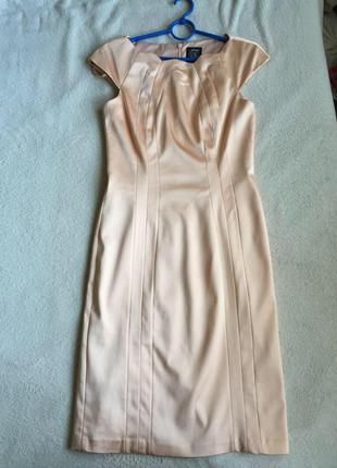 Бесподобное платье нежно-персикового цвета3 фото