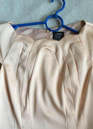 Бесподобное платье нежно-персикового цвета5 фото