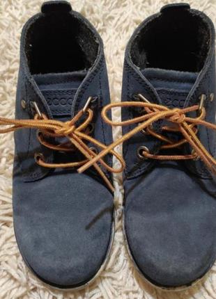 Кожаные зимние ботинки,черевики ecco1 фото