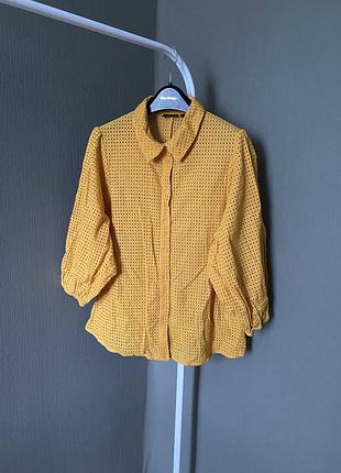 Хлопковая блуза с объёмными рукавами joop pp 42