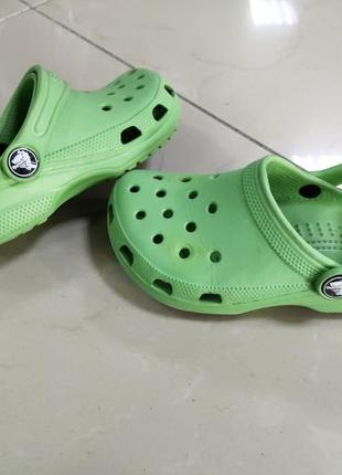 Кроксы сабо crocs classic lime2 фото