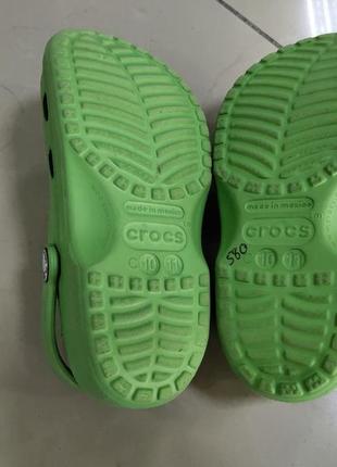 Кроксы сабо crocs classic lime4 фото