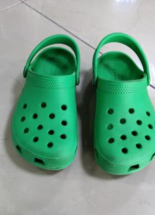 Крокси сабо crocs classic comfort green3 фото