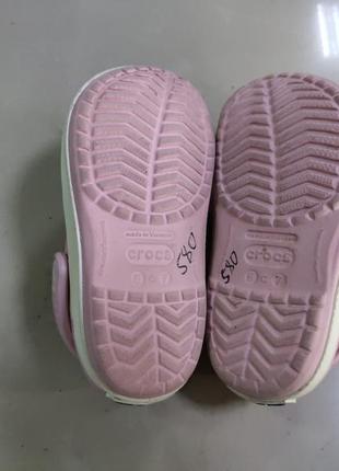 Крокси сабо crocs crocband pink5 фото