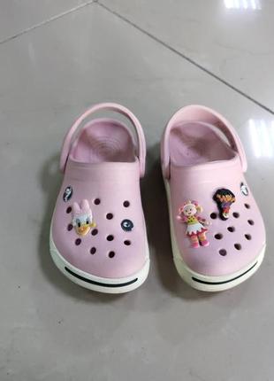 Крокси сабо crocs crocband pink3 фото