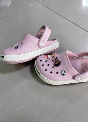 Крокси сабо crocs crocband pink2 фото